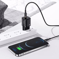 USAMS Tīkla lādētājs 1xUSB-C T36 mini 20W(only head) PD3.0 Fast Charging balts/white CC124TC02 (US-CC124)