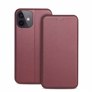 Korpuss Book Elegance Xiaomi Redmi A3 bordo krāsā