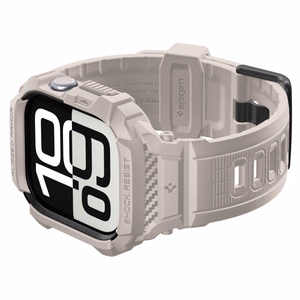 SPIGEN RUGGED ARMOR maciņš ”PRO” V2 APPLE WATCH 10 / 11 (46 MM) DUNE BEIGE