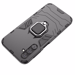 Viedtālruņa apvalks Ring Armor Samsung Galaxy A24 4G ar magnētisko turētāju un gredzenu - melns