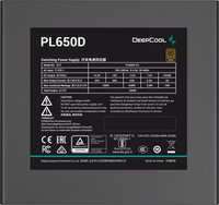 DeepCool PL650D barošanas bloks 650 W ATX melns