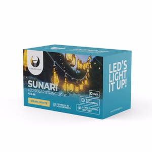 Forever Light солнечная LED гирлянда с фонариками SUNARI FLS-86 30LED 6,5m 600mAh Ni-MH