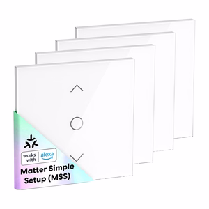 MEROSS MRS100MA(EU) умный Wi-Fi (Matter) выключатель рулонных жалюзи (комплект 4 шт.)