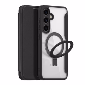 Dux Ducis Skin X Pro apvalks ar magnētisko gredzenu / statīvu Samsung S24 - melns