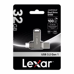 USB 3.1 atmiņas zibatmiņa 32GB Lexar JumpDrive D400 LJDD400032G-BNQNG