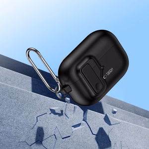 Tech-Protect Slim Hook apvalks ar karabīni Apple AirPods Pro 1 / 2 – melns