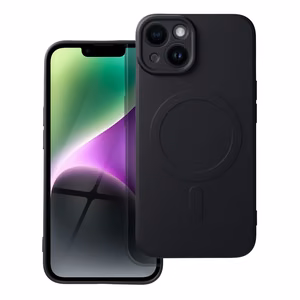 SILICONE MAG COVER viedtālruņa apvalks saderīgs ar MagSafe iPhone 14 melns