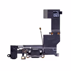 Charging Port Saderīgs ar Apple iPhone SE Ar Flex Melns HQ