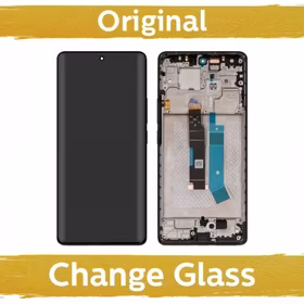 LCD displejs saderīgs ar Xiaomi Redmi Note 14 Pro 4G ar rāmi / Midnight melns / (Atjaunots: Ķīna)