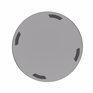 Setty Recycling indukcijas lādētājs 15W LED sudrabs QRLI-15-LD-07