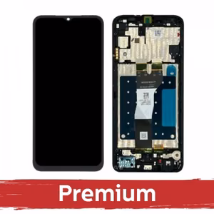 LCD displejs saderīgs ar Samsung A057 A05s melns ar rāmi OEM