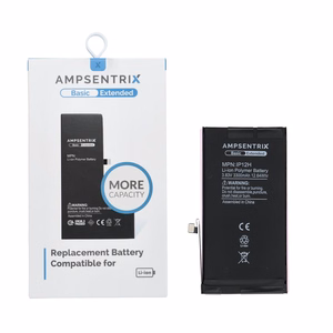 AmpSentrix Basic baterija iPhone 12 / 12 Pro (palielināta ietilpība 3300 mAh)