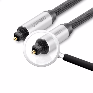 Ugreen AV108 10540 optiskais Toslink/SPDIF kabelis 2m - pelēks