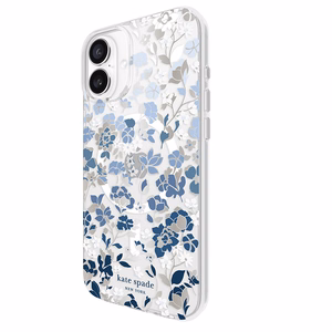 Kate Spade New York Protective Gems MagSafe - Case for iPhone 16 Plus (Flowerbed Blue)