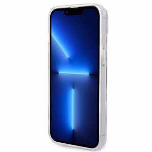 Guess GUHMP14MHTRMS iPhone 14 Plus 6.7" sudrabains/sudrabains cietais apvalks Metāla kontūra Magnētiskais