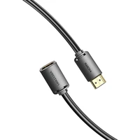 HDMI 2.0 vīrietis uz HDMI 2.0 sieviete pagarinājuma kabelis Vention AHCBD, 0,5 m, 4K 60Hz (melns)
