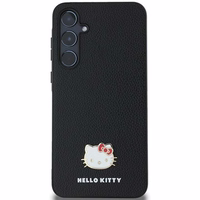 Hello Kitty Metāla logotipa Kitty Head apvalks Samsung Galaxy A55 - melns