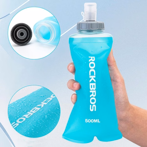 Rockbros 35210027001 mīkstā skriešanas pudele, 500 ml – gaiši zila