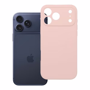 Viedtālruņa apvalks no silikona 2mm IPHONE 17 Pro Max smilšrozā