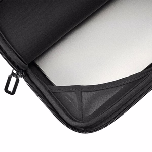 Tucano Colore2 neoprēna klēpjdatora apvalks 13 collu MacBook Air (M5/M4/M3/M2/M1, 2026–2018), 13 collu MacBook Pro un 12 collu klēpjdatoriem, melns