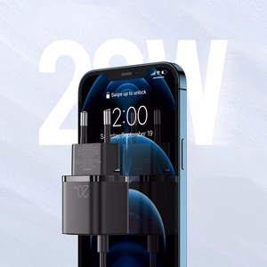 Joyroom ātrs sienas lādētājs USB Type C 20W Power Delivery Quick Charge 3.0 AFC melns (L-P202)