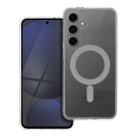 Viedtālruņa apvalks magnētisks ar MagSafe, saderīgs ar SAMSUNG S24 FE, caurspīdīgs