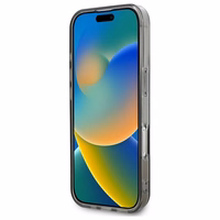 Mercedes sudraba gredzena Magnētiskais viedtālruņa iPhone 16 Pro apvalks - melns