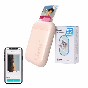 Портативный фотопринтер Liene Pearl 2x3" (розовый)