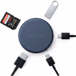 Satechi OntheGo STPOTG5B 5-in-1 USB-C centrmezgls (krāsa: indigo)