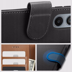 Tech-Protect Wallet Case for Samsung Galaxy XCover 7 - Black