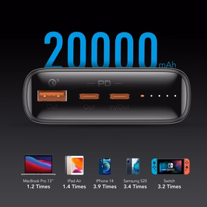 Powerbank Veger T100 (W2032C-100) PD QC3.0 5A 100W 20000 mAh black