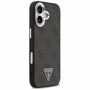 GUESS viedtālruņa apvalks (m) IPHONE 17 ar MagSafe saderīgs PU 4G W/Triangle Logo SL - melns