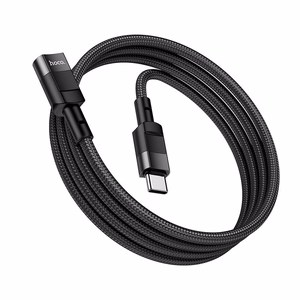 Adapteris OTG USB C uz USB C Hoco 3A 1,2 m U107 melns