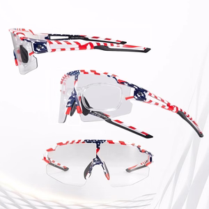 Rockbros fotohromās velosipēda brilles ar UV aizsardzību un korekcijas ieliktni 14120008002, USA raksts - baltas