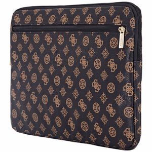 Guess Sleeve Peony Pocket Triangle 14" klēpjdatora soma - melna