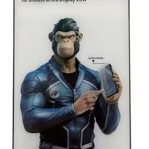 Ekrāna aizsargstikls "Strength Gorilla Micro-border" Apple iPhone 17 Pro melns bulk