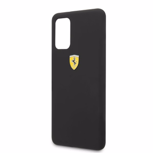 Ferrari kietais apvalks FESSIHCS67BK S20+ G985 melns/melns silikons