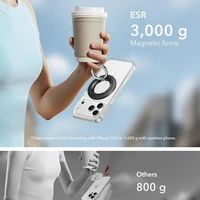 ESR Magnetic HaloLock MagSafe telefona turetajs - Melns