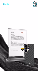 Benks Magnetic Armor Air Armor Grid Kevlar Maciņš Metal Frame 600D (E048) for Samsung Galaxy S26 melns