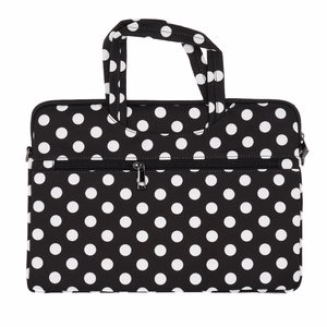 Wonder Portatīvais maciņš datoram 17 collas melns polka-dot raksts