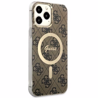Guess GUHMP13XH4STW iPhone 13 Pro Max 6.7" brūns/brūns cietais apvalks 4G MagSafe