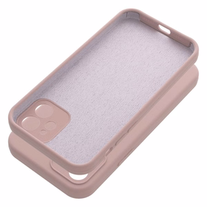 Чехол для iPhone 12 Silicone 2mm пудровый розовый