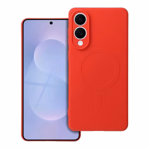 SILICONE MAG COVER viedtālruņa apvalks saderīgs ar Magnētisko SAMSUNG S25 Edge sarkana