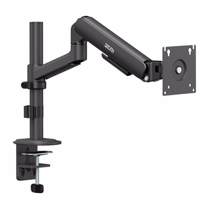 Ergo Office ER-691 B – monitora turētājs ar gāzes atsperi 17–32 collu ekrāniem, 1–10 kg, VESA līdz 100×100, matēti melns