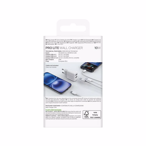 Puro PROLITE 10W 2x USB-A sienas lādētājs - balts
