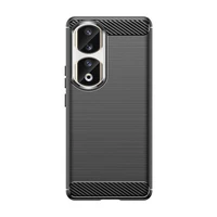 Carbon viedtālruņa apvalks Honor 90 Pro - melns