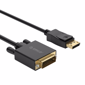 Orico XD-DTD DisplayPort–DVI, 4K kabelis, 2 m – melns