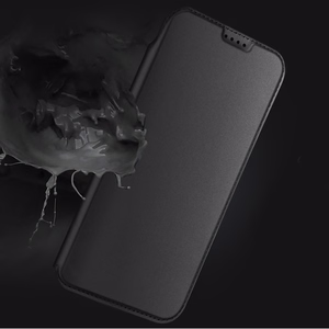 Dux Ducis Skin Pro viedtālruņa apvalks iPhone 17 Pro ar vāciņu un kartes nodalījumu - melns