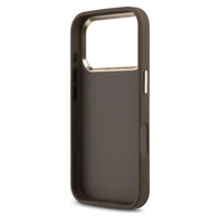 GUESS viedtālruņa apvalks IPHONE 17 Air GUHCP17M4GMGCGR (PU apvalks ar lielu 4G klasisko logotipu) zeltains melns