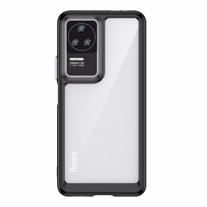 Outer Space Case viedtālruņa apvalks Xiaomi Poco F4 5G ar elastīgu rāmi melns